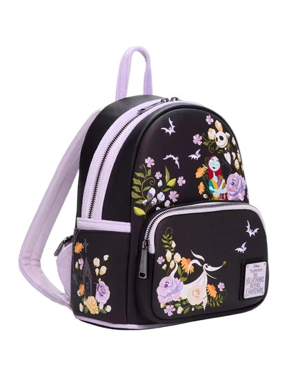The Nightmare Before Christmas Floral Mini Backpack Exclusive Loungefly Disney