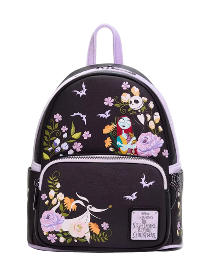 The Nightmare Before Christmas Floral Mini Backpack Exclusive Loungefly Disney