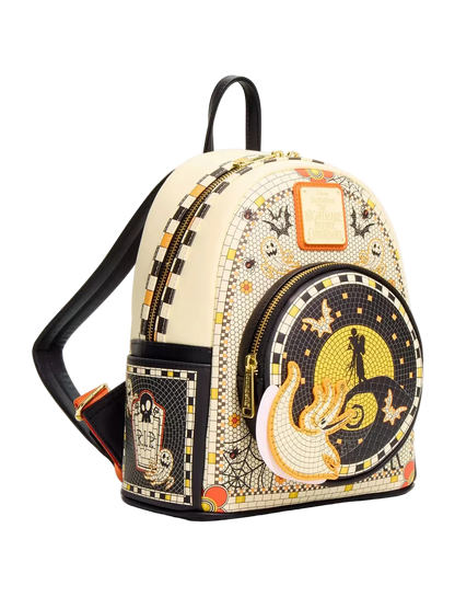 The Nightmare Before Christmas Jack & Sally Mosaic Mini Backpack Exclusive
