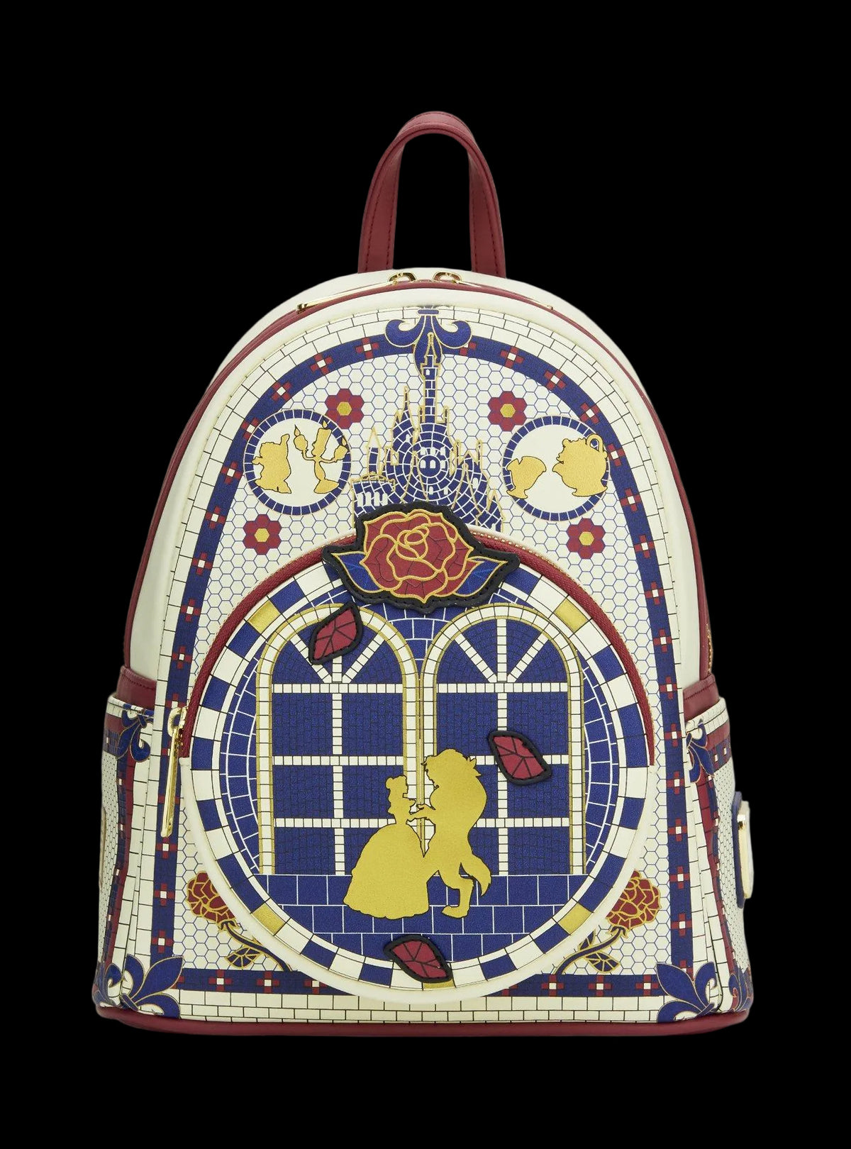 Beauty and the Beast Mosaic Mini Backpack front
