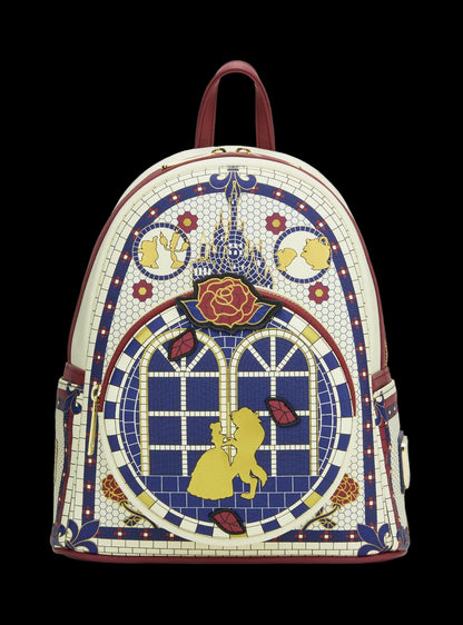 Beauty and the Beast Mosaic Mini Backpack front