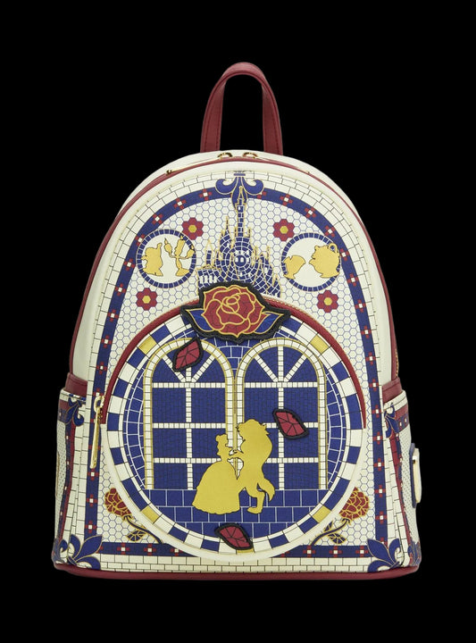 Beauty and the Beast Mosaic Mini Backpack front