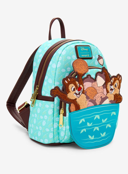 Chip & Dale Acorn Pile Chenille Mini Backpack
