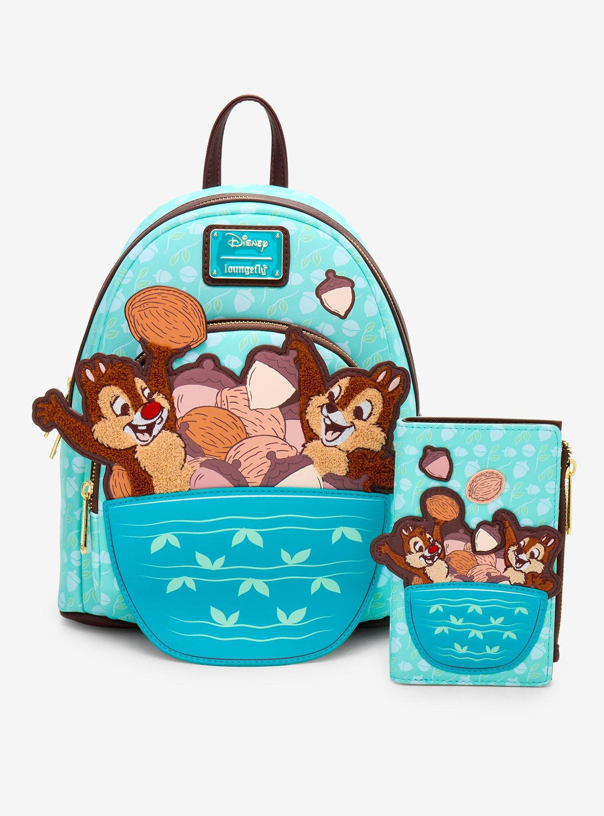 Chip & Dale Acorn Pile Chenille Mini Backpack