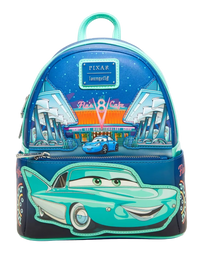 Flo's V8 Cafe Glow-in-the-Dark Mini Backpack Exclusive Loungefly Disney Pixar Cars