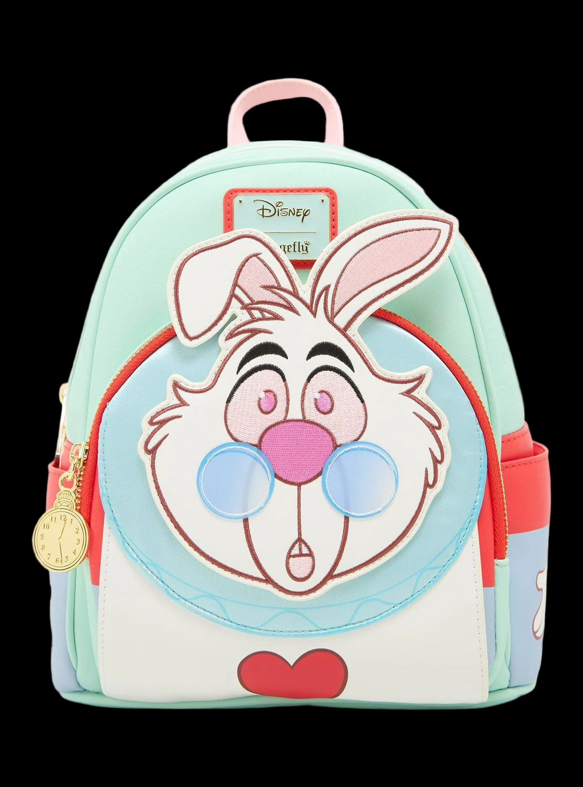 Alice in Wonderland White Rabbit Figural Mini Backpack front