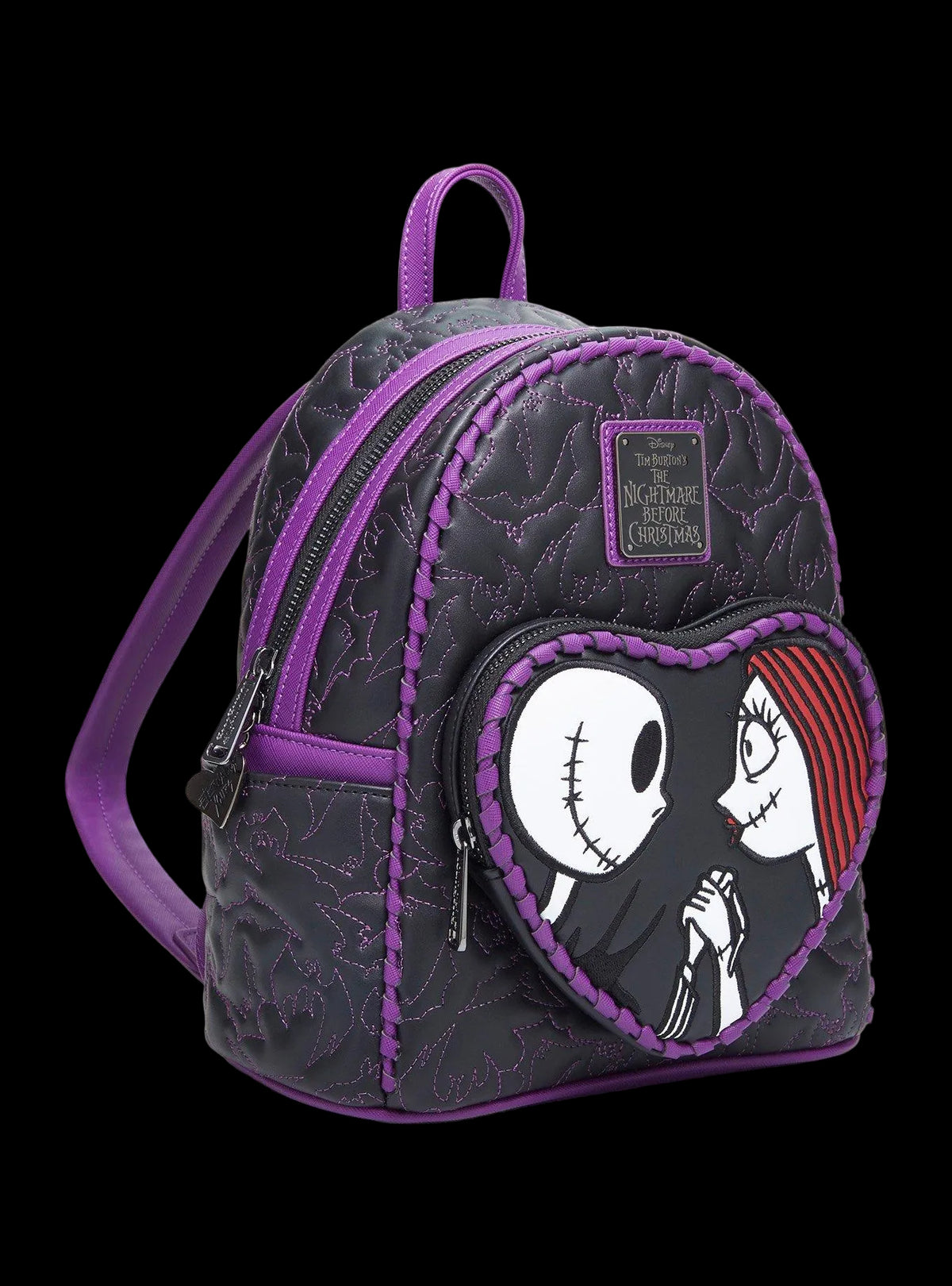 The Nightmare Before Christmas Jack & Sally Quilted Mini Backpack