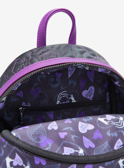 The Nightmare Before Christmas Jack & Sally Quilted Mini Backpack