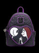 The Nightmare Before Christmas Jack & Sally Quilted Mini Backpack front