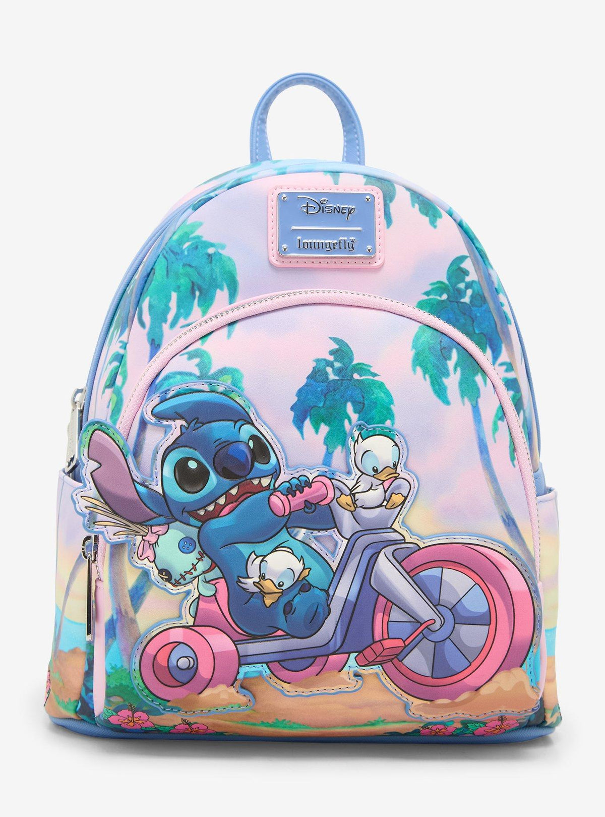 Lilo & Stitch Stitch & Scrump Duck Biking Mini Backpack front