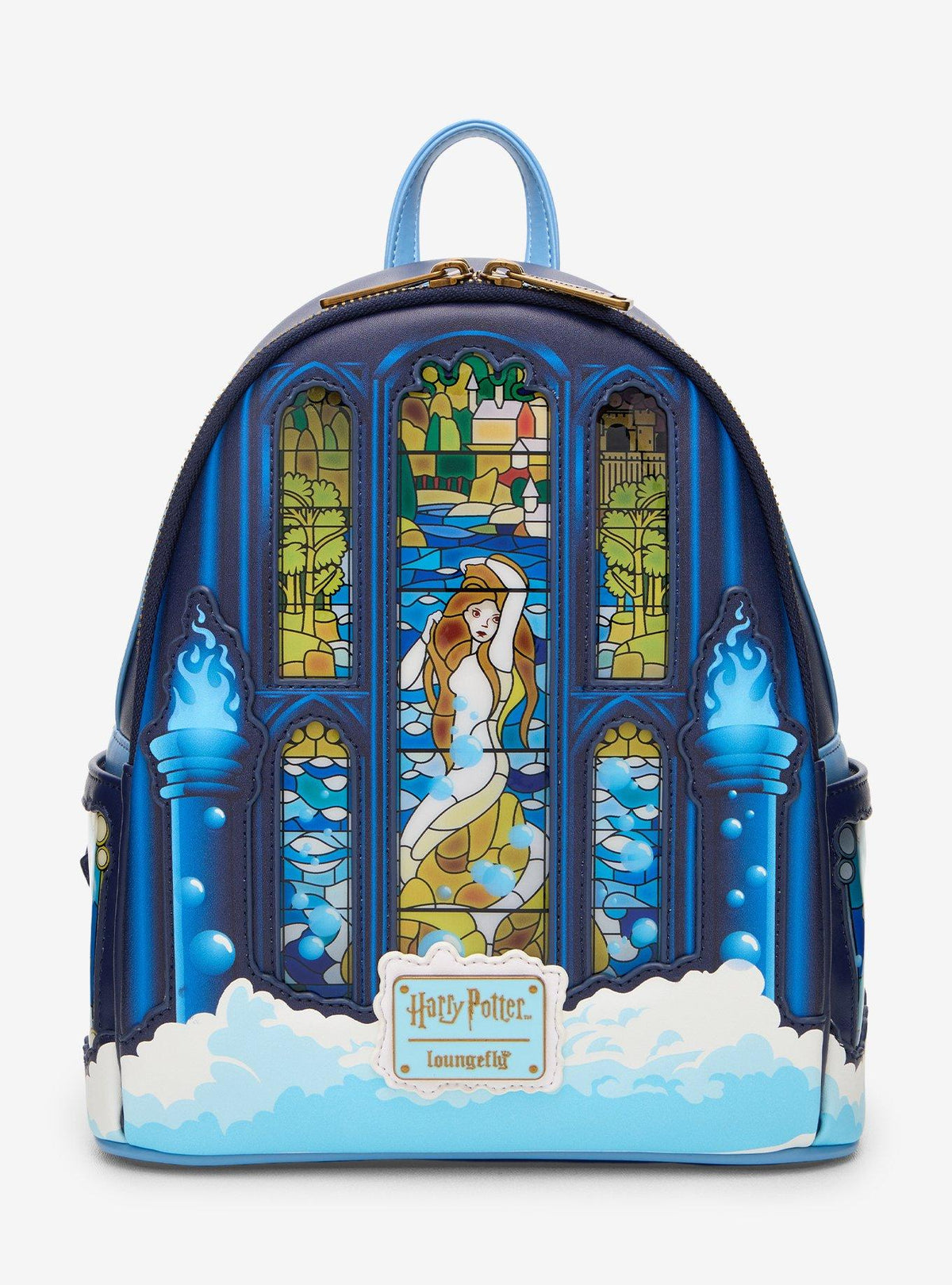 Harry Potter Mermaid Stained Glass Window Figural Mini Backpack front