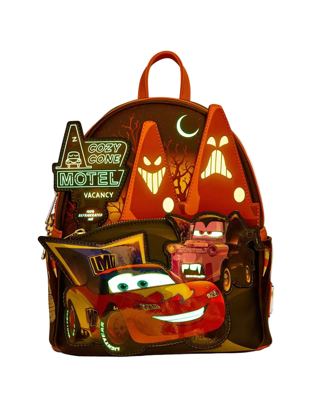 Cars Halloween Costumes Glow-in-the-Dark Mini Backpack Exclusive Loungefly Disney Pixar