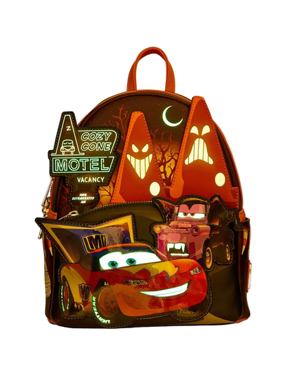 Cars Halloween Costumes Glow-in-the-Dark Mini Backpack Exclusive Loungefly Disney Pixar