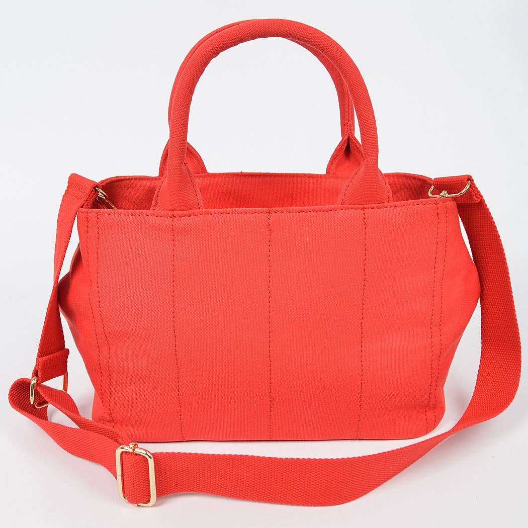 Solid Canvas Tote: Teal