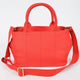 Solid Canvas Tote: Red