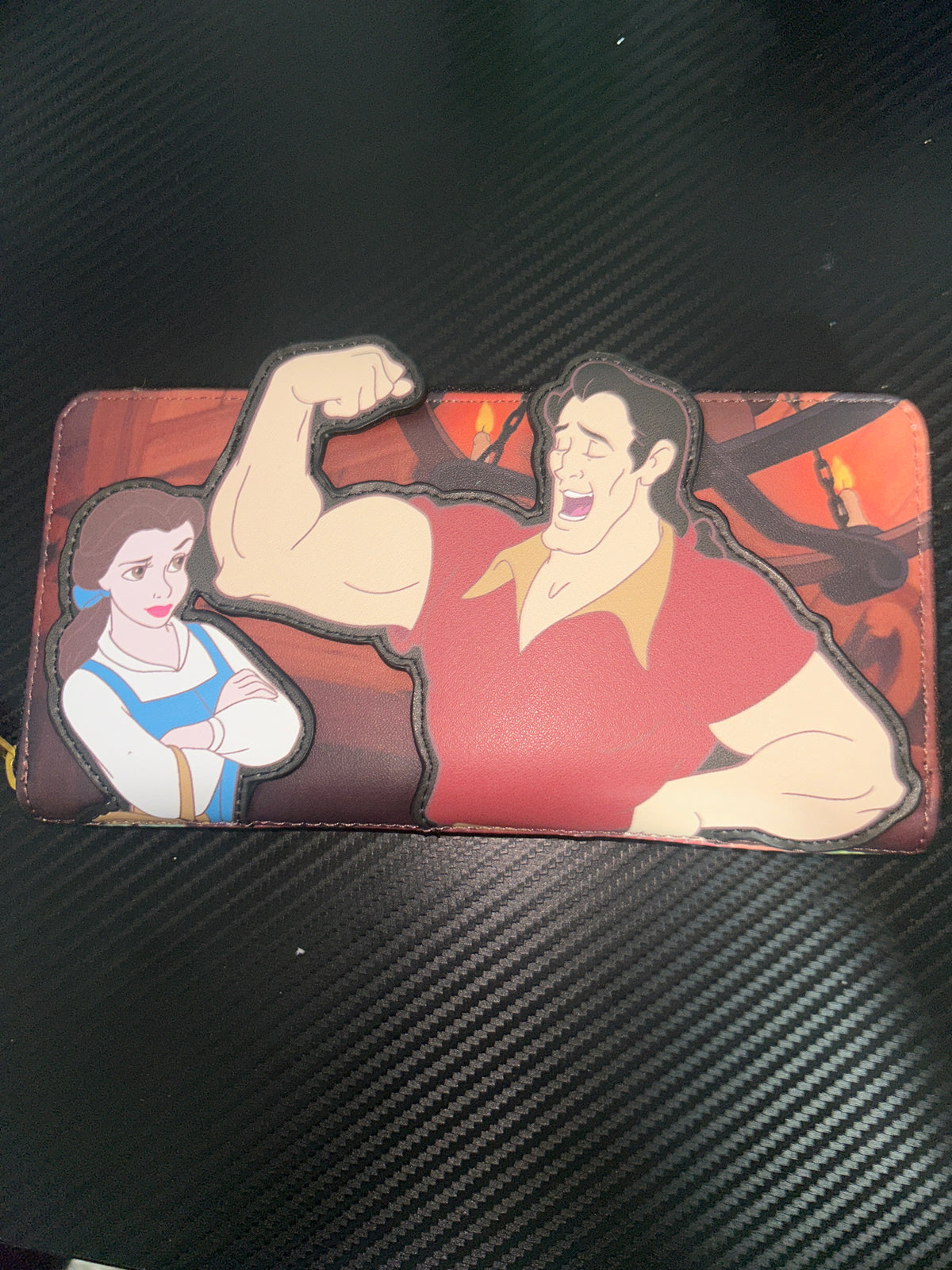 Beauty and the Beast Gaston Zip-Around Wallet