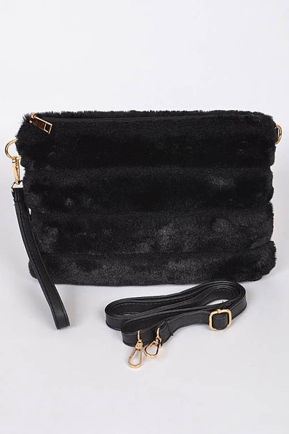 Faux Fur Charming Clutch PPC5828: Pink