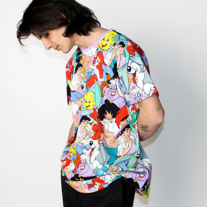 CakeWorthy Disney The Little Mermaid All Over Print T-Shirt