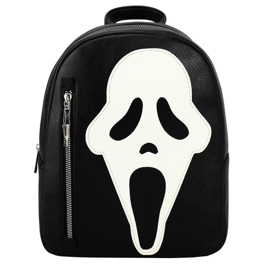 Scream Ghost Face Glow-in-the-Dark Black Mini Backpack