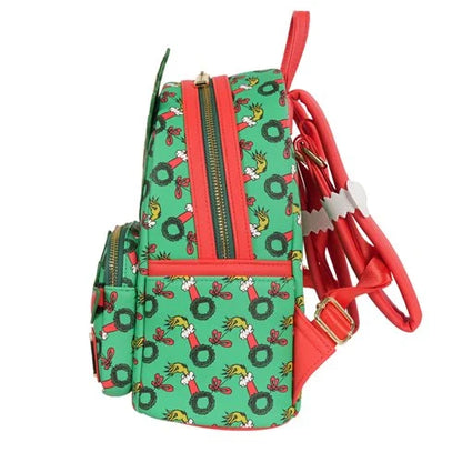 Loungefly How the Grinch Stole Christmas Grinch Christmas Present Mini Backpack - Limited Edition Exclusive