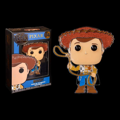 Funko Pop! Woody figure from Toy Story with packaging on a white background