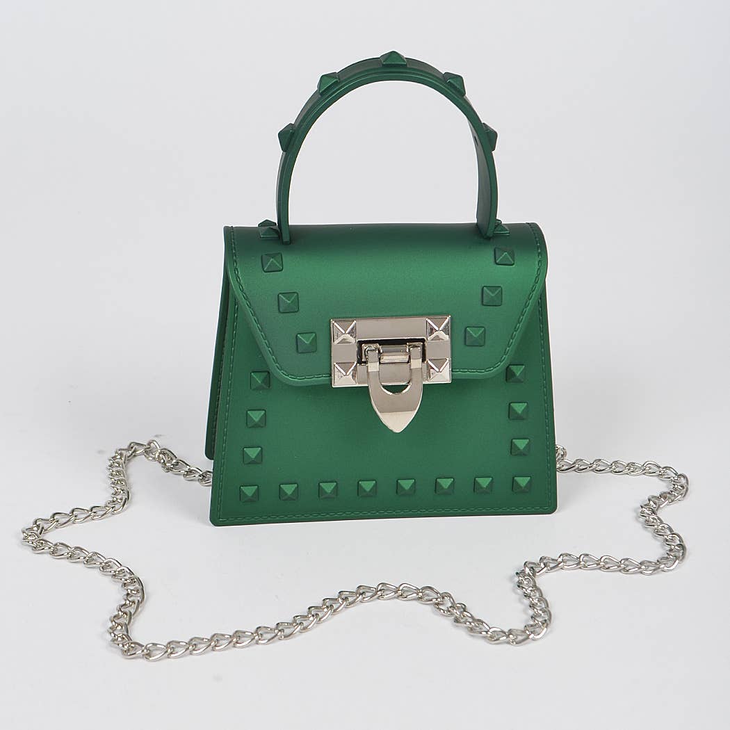 Jelly Mini Handle Bag: Purple