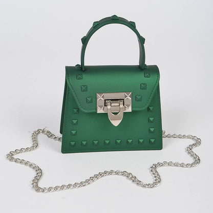 Jelly Mini Handle Bag: Purple