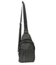 Polished Canvas Sling Bag - Sleek Urban Chest Crossbody