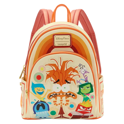 Backpack with cartoon character design on a white background
