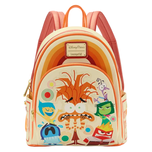 Backpack with cartoon character design on a white background