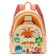 Backpack with cartoon character design on a white background