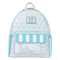 Light blue backpack with Cinnamoroll design on a white background