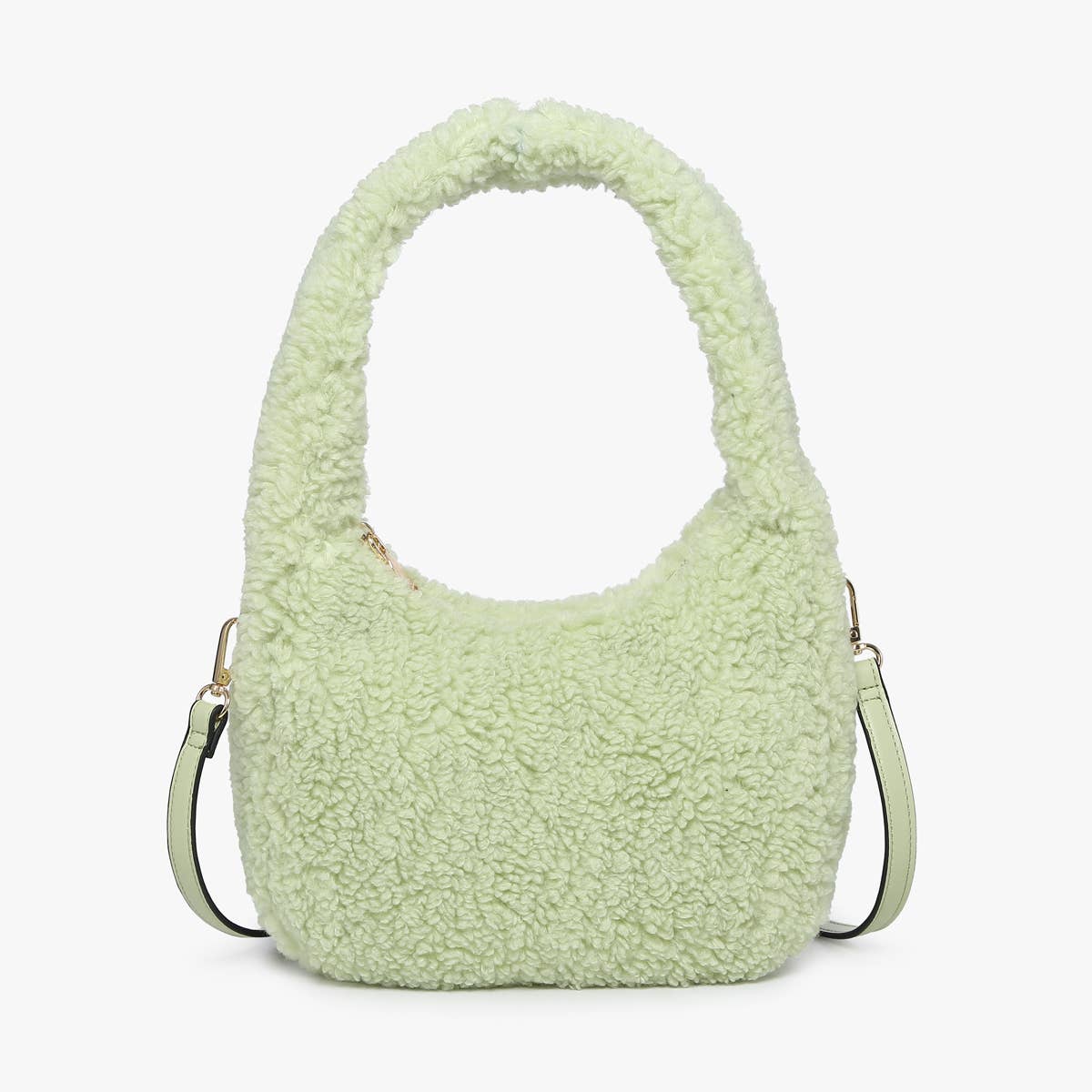 Gabrielle Sherpa Shoulder Bag w/ Strap | M2359 : Off White