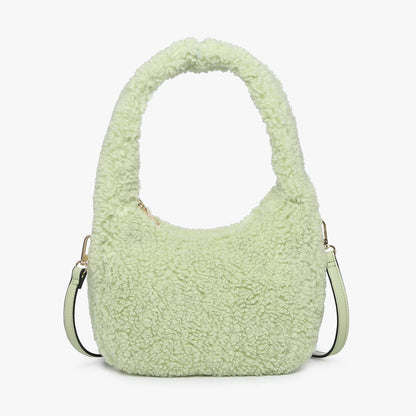 Gabrielle Sherpa Shoulder Bag w/ Strap | M2359 : Grey