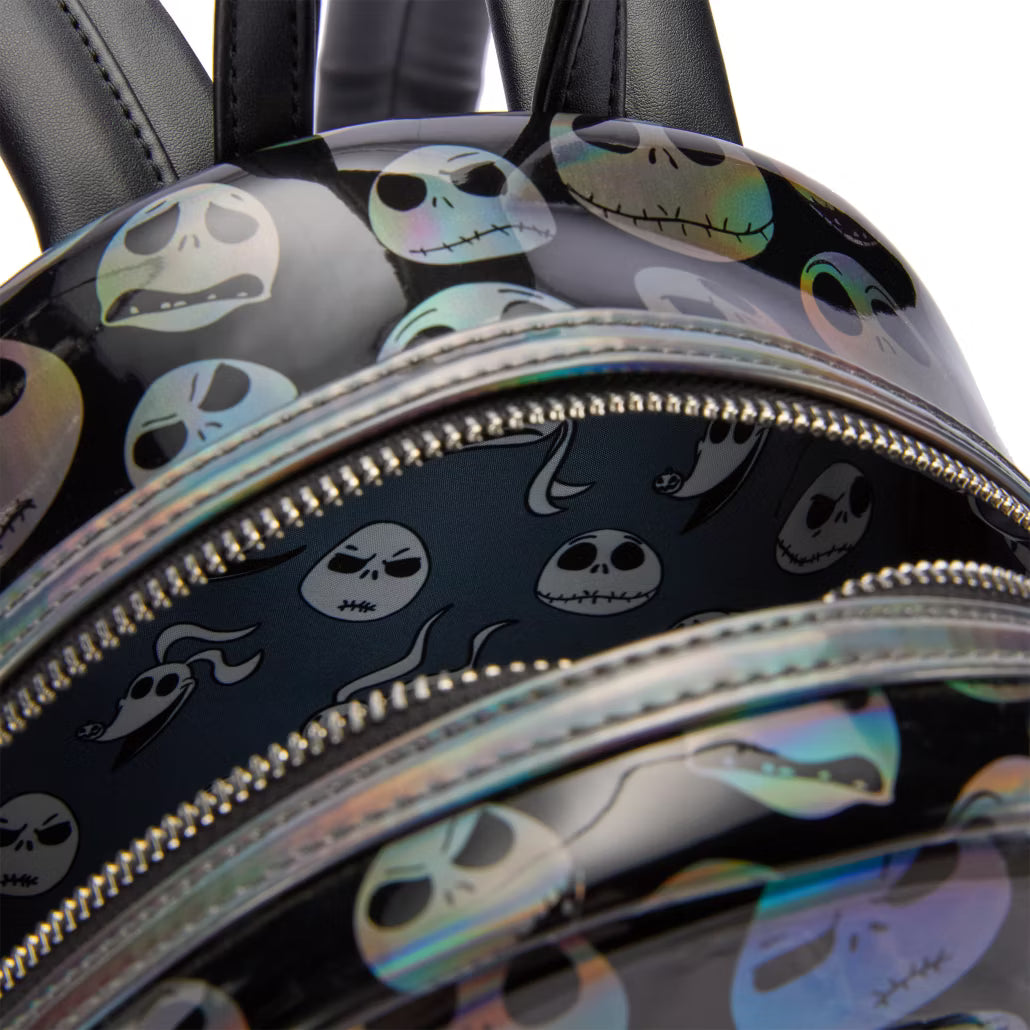 Nightmare Before Christmas Jack Skellington Holographic Mini Backpack Loungefly Disney