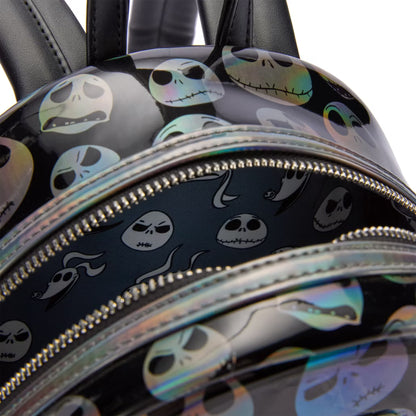 Nightmare Before Christmas Jack Skellington Holographic Mini Backpack Loungefly Disney