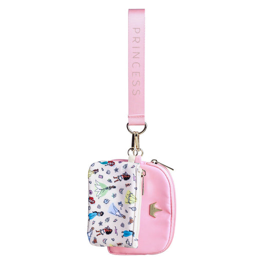 Princess All-Over Character Print 2-Piece Women's Coin Purse & Wristlet