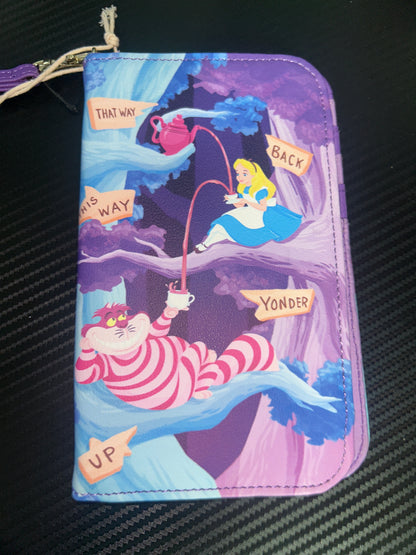 Alice in Wonderland Alice & Cheshire Cat Tech Wallet