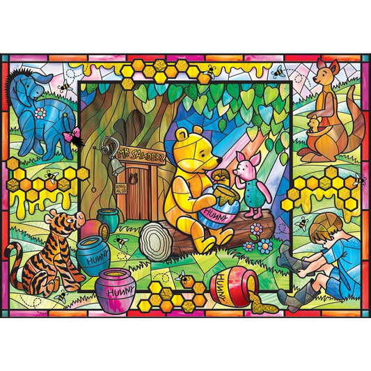 Stained Glass - Winnie the Pooh 500 Piece Jigsaw Puzzle - alternate view 2