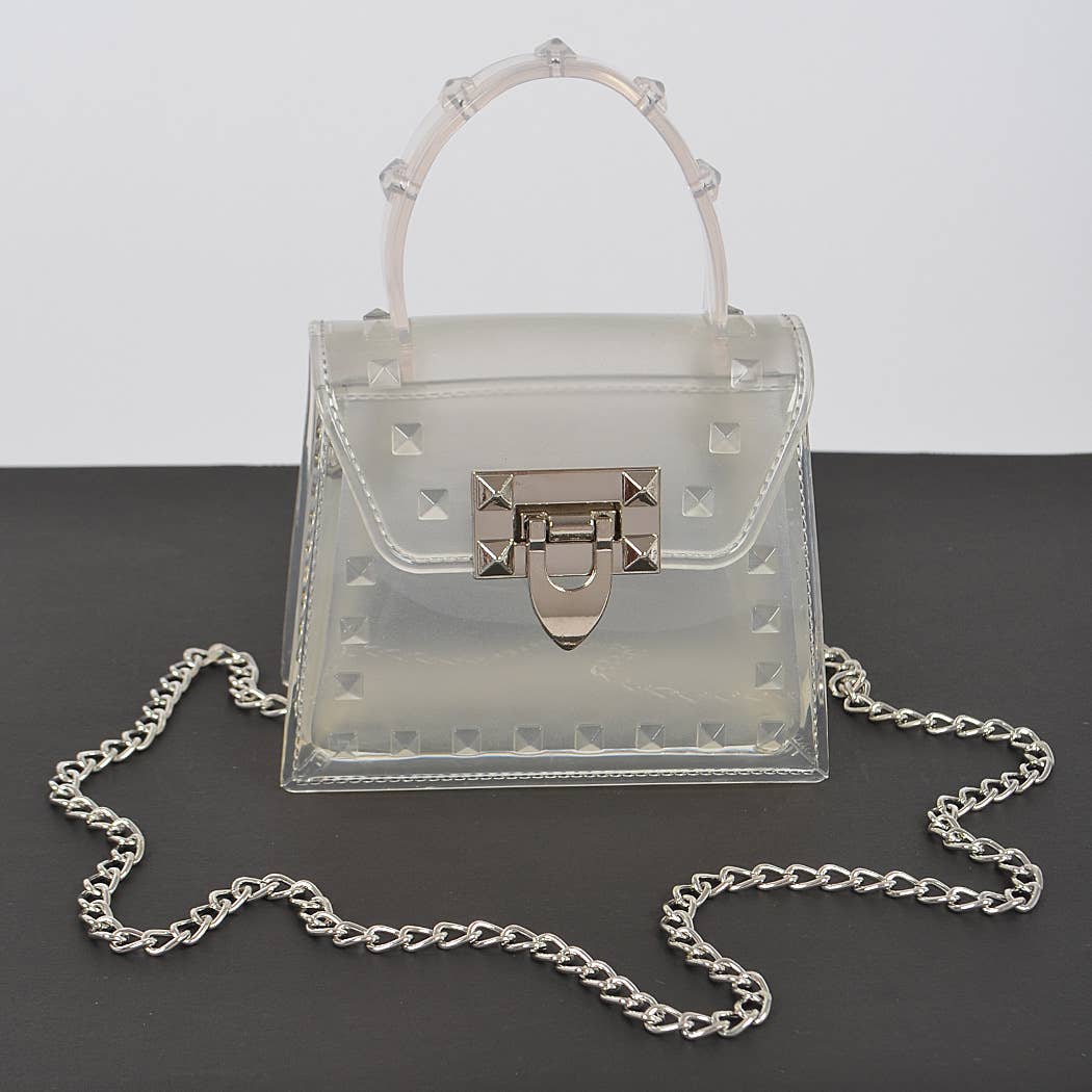 Jelly Mini Handle Bag: Purple