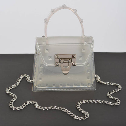 Jelly Mini Handle Bag: Purple