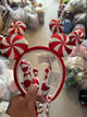 Disney Parks Candy Cane Mickey Mouse Ears Headband
