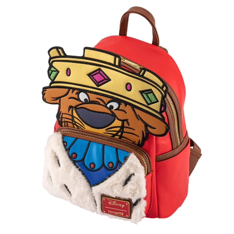Backpack with cartoon character design on a white background