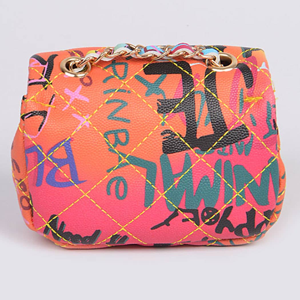 Multi Fonts Gradient Clutch: Camel