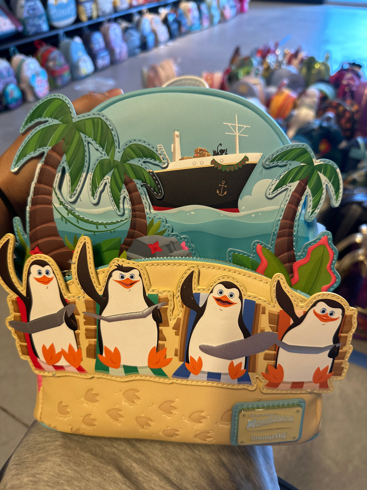 DreamWorks Madagascar Penguins Beach UV Reactive Mini Backpack - Exclusive