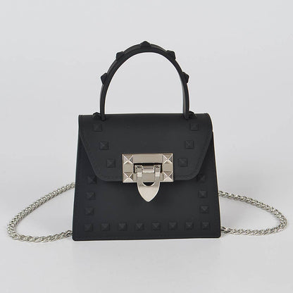 Jelly Mini Handle Bag: Purple