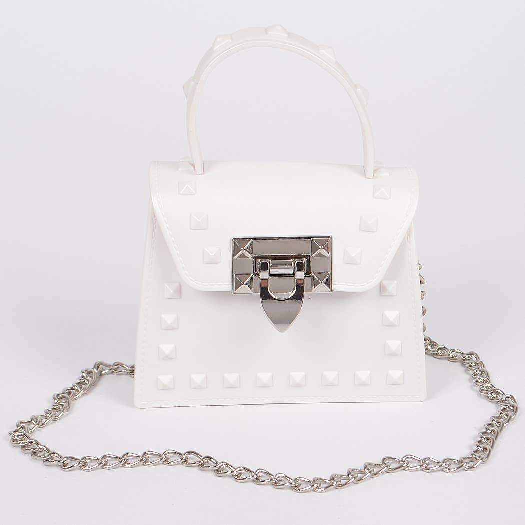 Jelly Mini Handle Bag: Purple