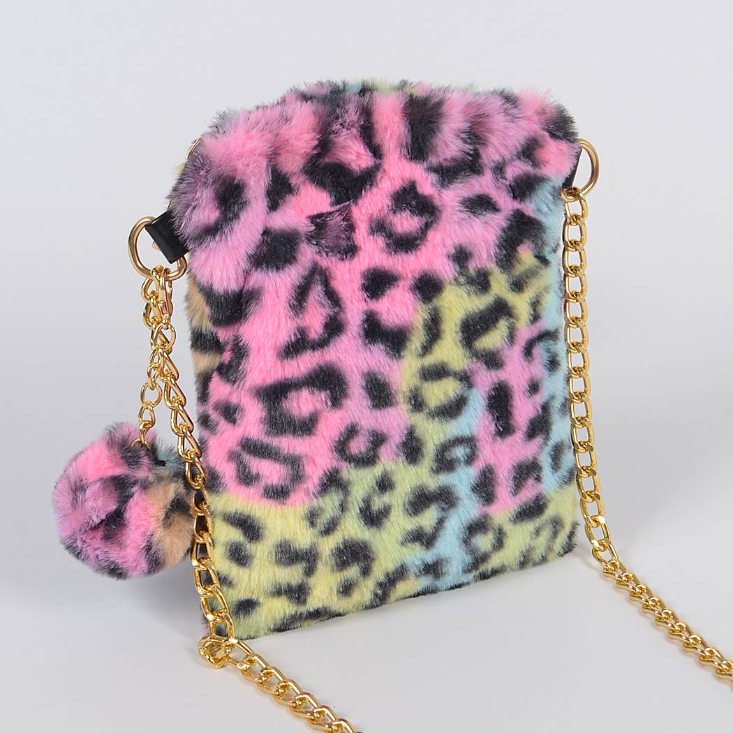Multi Leopard Color Cellphone Bag: Multicolor