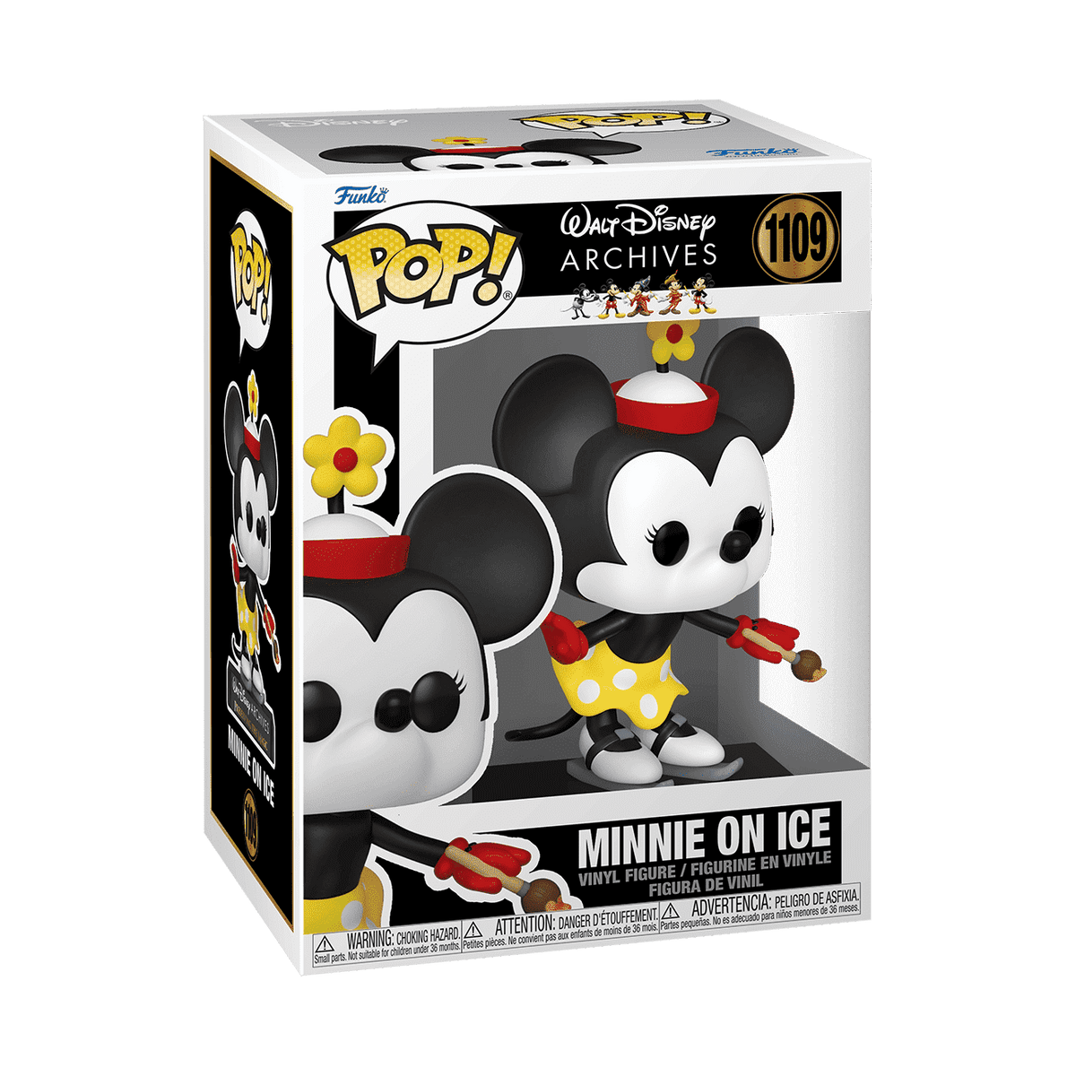 Disney Archives Minnie on Ice Vinyl Figure #1109