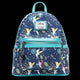 Backpack with fairy pattern and Disney Loungefly logo on a white background